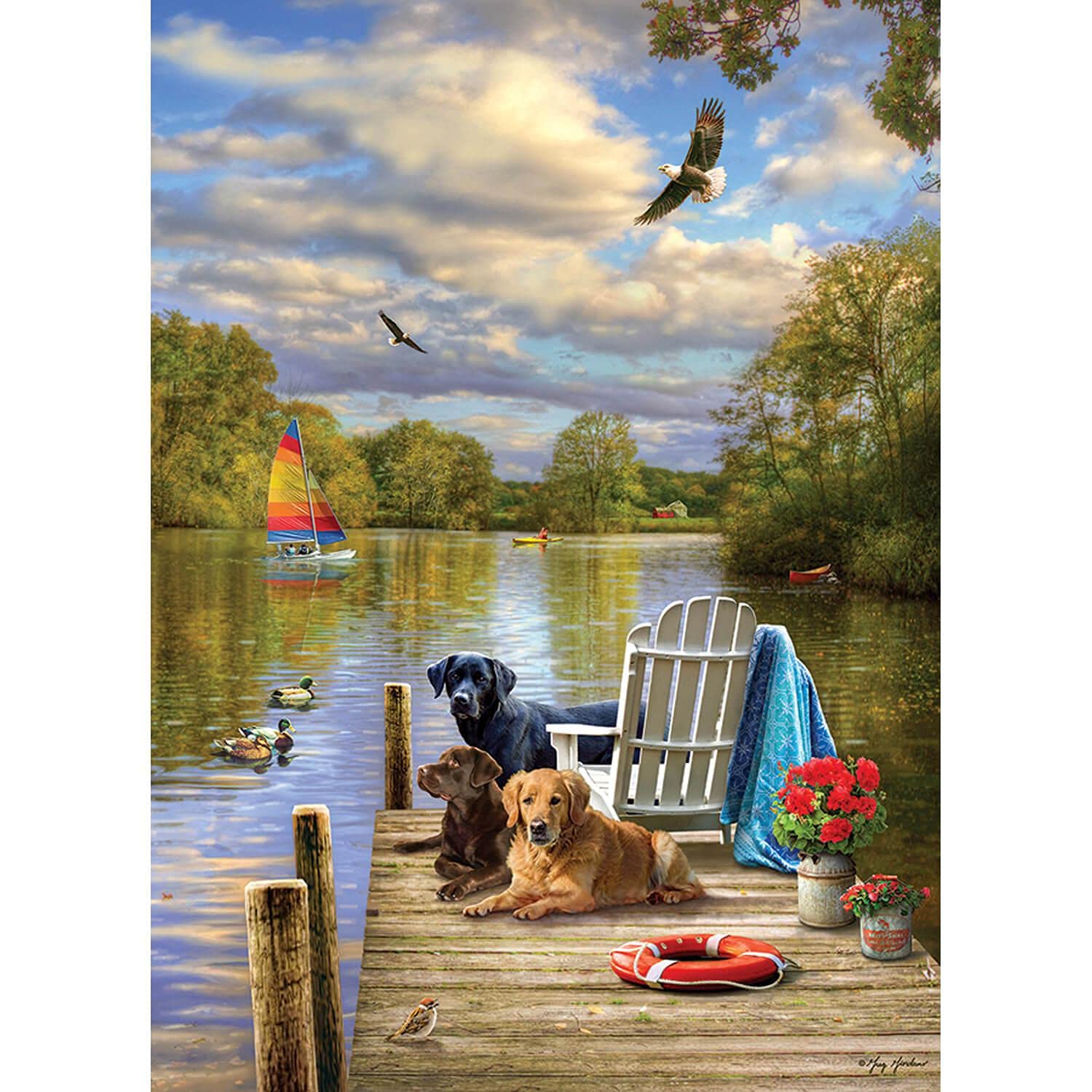Cobble Hill / Outset Media Jigsaw Puzzle 1000 Pieces - Dog Day Afternoon