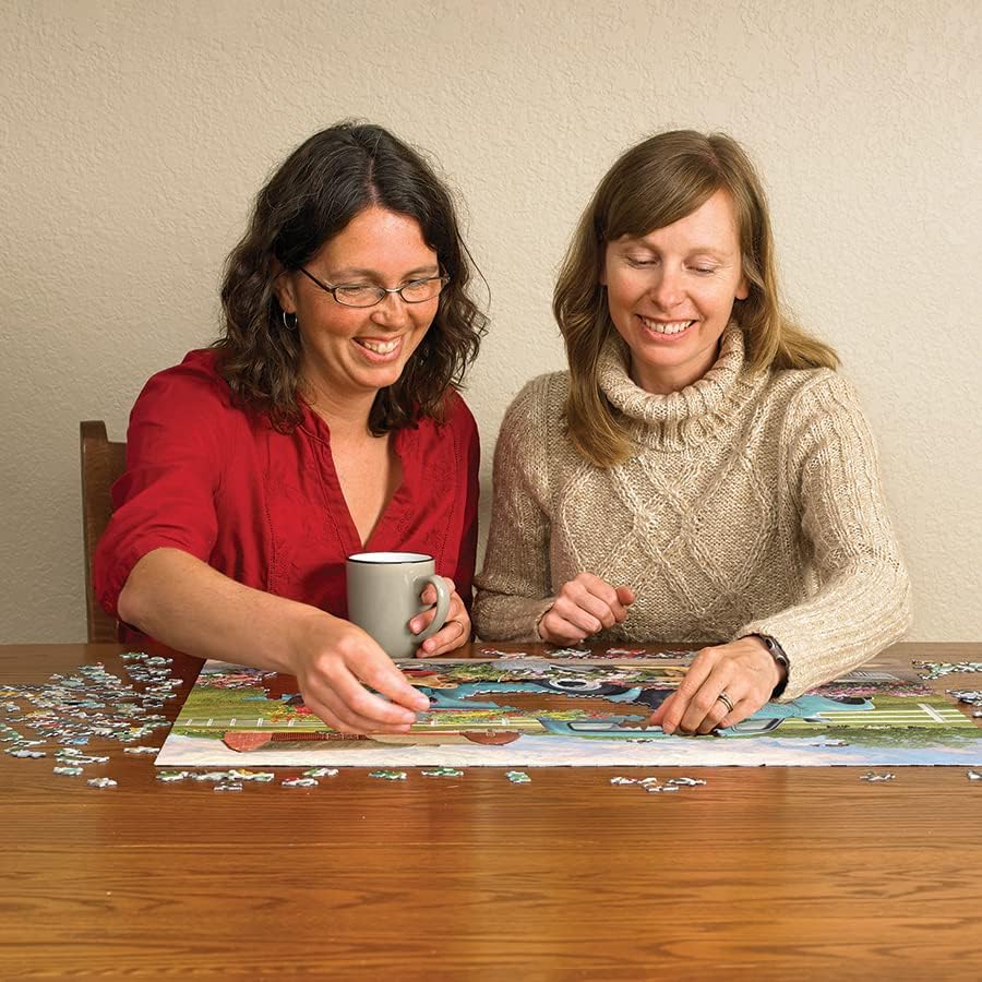 Cobble Hill 1000 Piece Puzzle Flower Truck-Sample Poster Included