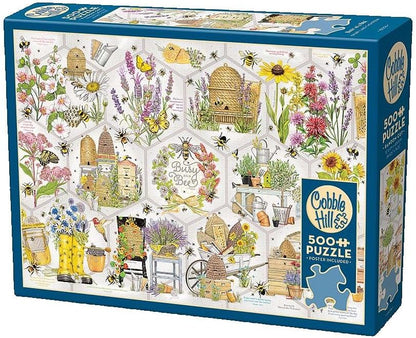 Cobble Hill 500 Piece Puzzle Busy as a Bee-Sample Poster Included