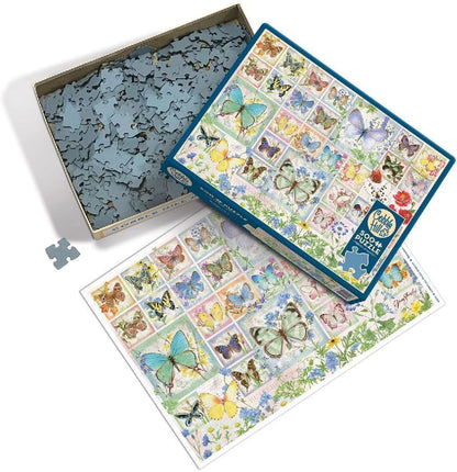 Cobble Hill 500 Piece Puzzle Butterfly Tiles-Sample Poster Included