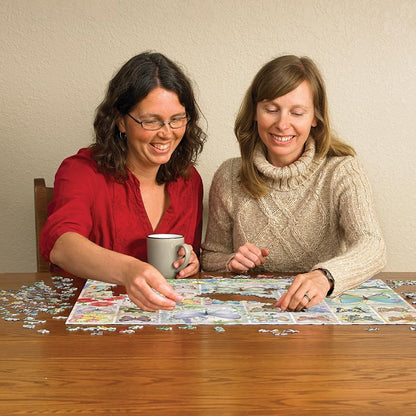 Cobble Hill 500 Piece Puzzle Butterfly Tiles-Sample Poster Included