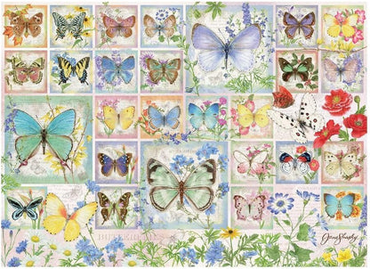 Cobble Hill 500 Piece Puzzle Butterfly Tiles-Sample Poster Included