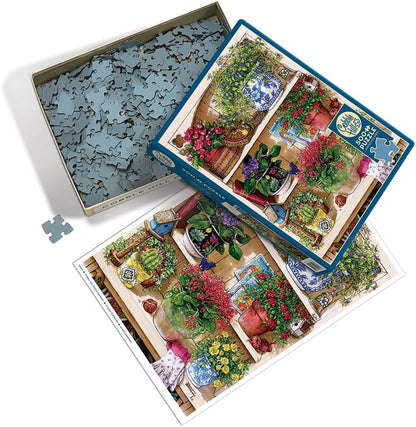 Cobble Hill 500 Piece Puzzle - Flower Cupboard - Sample Poster Included