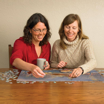 Cobble Hill 500 Piece Puzzle Winter in The Park-Sample Poster Included