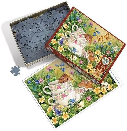 Cobble Hill 275 Piece Easy-Handling Puzzle Tea for Two-Sample Poster Included