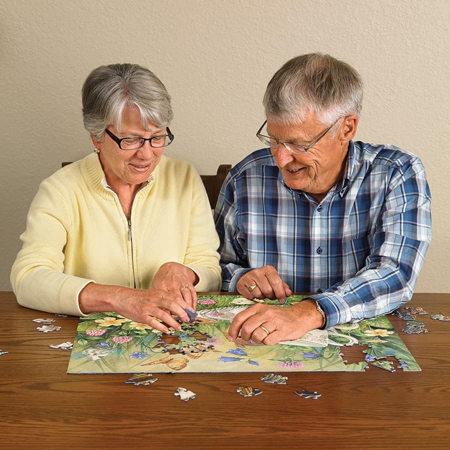Cobble Hill 275 Piece Easy-Handling Puzzle Tea for Two-Sample Poster Included