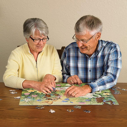 Cobble Hill 275 Piece Easy-Handling Puzzle Tea for Two-Sample Poster Included