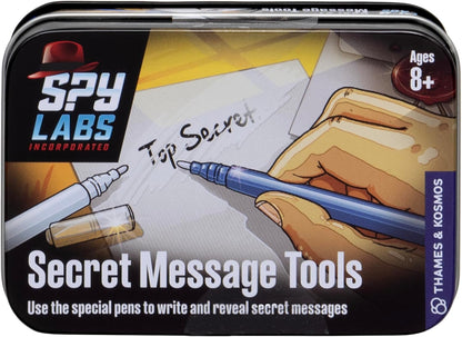 Thames & Kosmos Spy Labs Secret Message Tools, Detective Toy with Invisible Ink Pen for Exchanging Confidential Messages, Toys to Develop Problem-Solving Skills, Age 8+