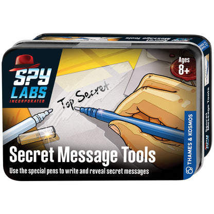 Thames & Kosmos Spy Labs Secret Message Tools, Detective Toy with Invisible Ink Pen for Exchanging Confidential Messages, Toys to Develop Problem-Solving Skills, Age 8+