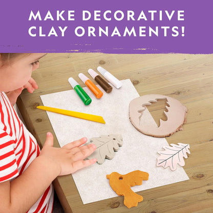 National Geographic Ornament Air Dry Clay for Kids - Kids Arts and Crafts with Modelling Clay, Stencils and Clay Tools | STEM Activity Self Hardening Clay Gifts for 8+ Year Old Boys and Girls