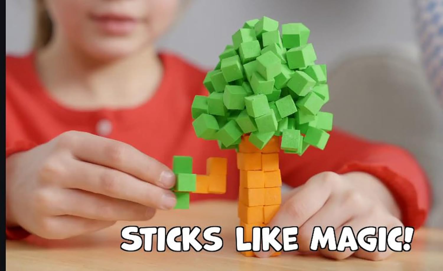 Unleash Creativity with FidlBitz Foam Building Blocks | Bag of Bitz with 3 Colours | Interact, Create and Build in 2D and 3D | Fidget and Sensory Fun for Kids | Open-Ended Play | 30g Block Set