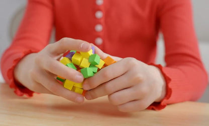 Unleash Creativity with FidlBitz Foam Building Blocks | Bag of Bitz with 3 Colours | Interact, Create and Build in 2D and 3D | Fidget and Sensory Fun for Kids | Open-Ended Play | 30g Block Set
