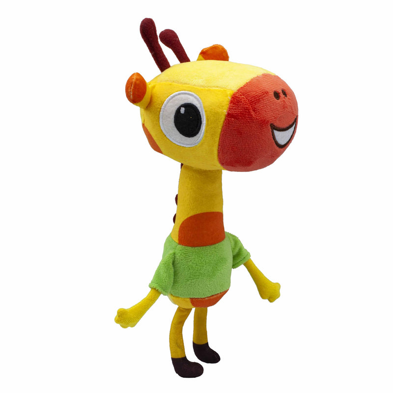 BANDAI Milo Giraffe Teddy Bear Stuffed Animal - 20cm Lofty Soft Toys from the Milo Animated Series | Cute Talking Giraffe Plush with Sounds and Phrases | Adorable Cartoon Musical Toys for 1 Year Old Lofty Musical Plush