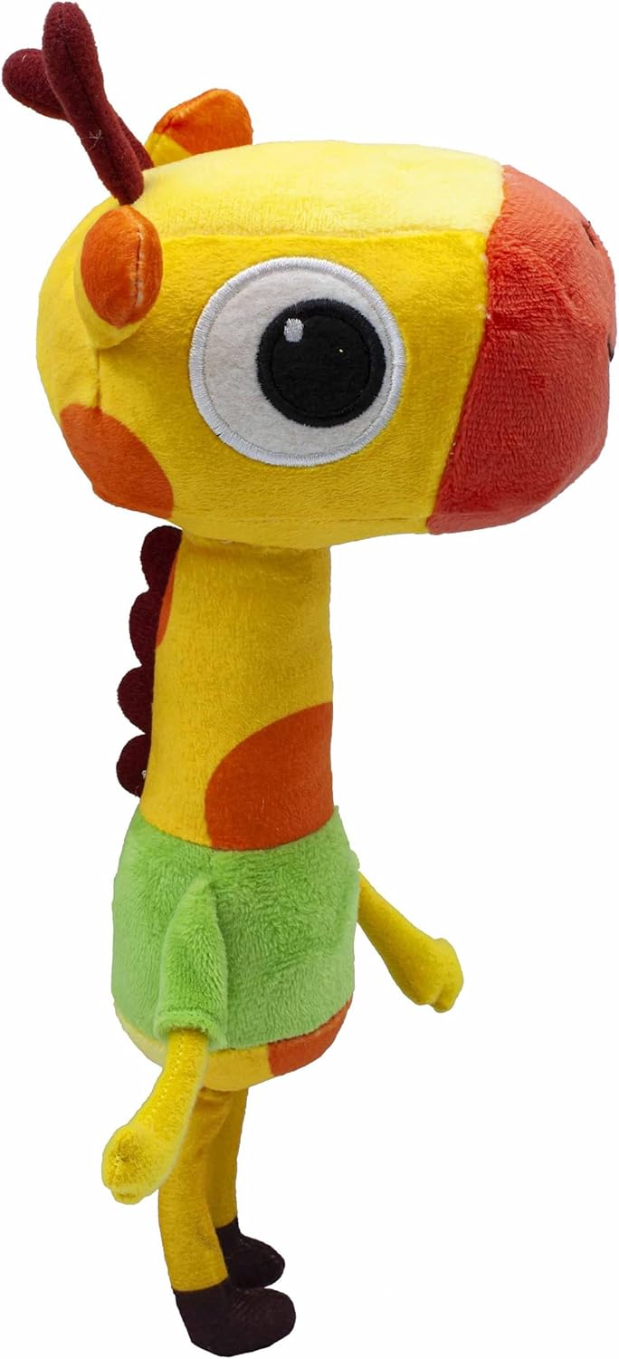 BANDAI Milo Giraffe Teddy Bear Stuffed Animal - 20cm Lofty Soft Toys from the Milo Animated Series | Cute Talking Giraffe Plush with Sounds and Phrases | Adorable Cartoon Musical Toys for 1 Year Old Lofty Musical Plush