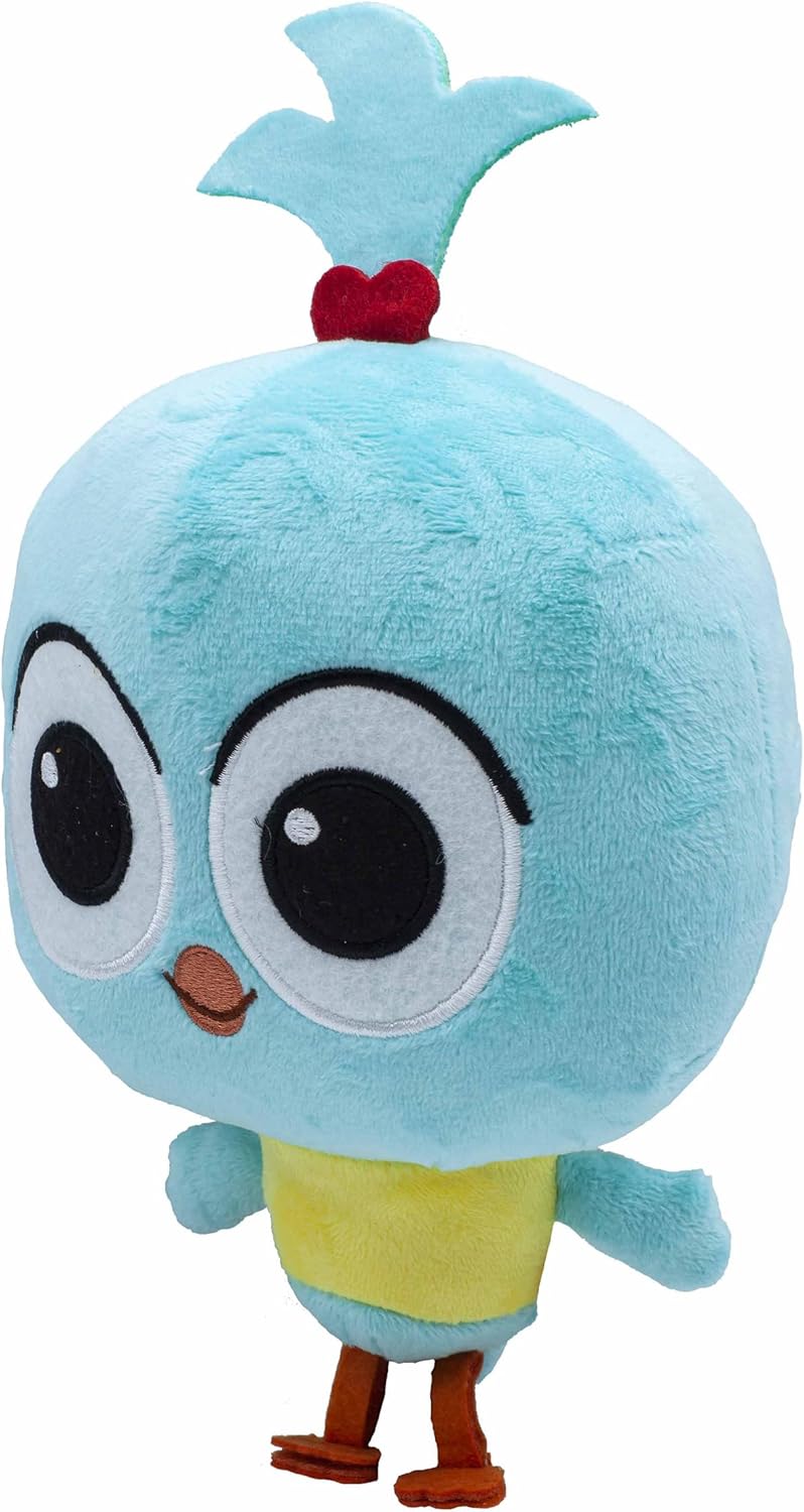 Milo Bird Teddy Bear Stuffed Animal - 20cm Lark Soft Toys from the Milo Animated Series | Cute Talking Bird Plush with Sounds and Phrases | Adorable and Huggable Cartoon Musical Toys for 1 Year Old