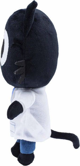 Milo Black Cat Plush Stuffed Animal - 20cm Doctor Milo Soft Toys from the Milo Animated Series | Cute Talking Cat Teddy Bear with Sounds and Phrases | Adorable Cartoon Musical Toys for 1 Year Old