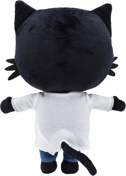 Milo Black Cat Plush Stuffed Animal - 20cm Doctor Milo Soft Toys from the Milo Animated Series | Cute Talking Cat Teddy Bear with Sounds and Phrases | Adorable Cartoon Musical Toys for 1 Year Old