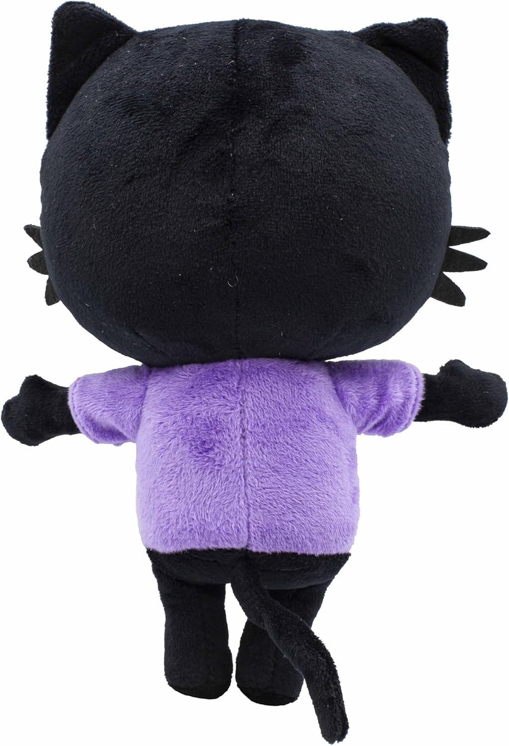 BANDAI Milo Black Cat Plush Toys - 20cm Everyday Milo Cat Teddy from the Milo Animated Series | Cute and Cuddly Boys and Girls Toys with Soft Touch Material | Adorable Cartoon Cat Toys for Kids