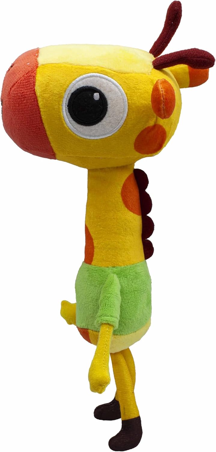 BANDAI Milo Giraffe Teddy Plush Toys - 20cm Lofty Giraffe Toy from the Milo Animated Series | Cute and Cuddly Boys and Girls Toys with Soft Touch Material | Adorable Cartoon Animals Toys for Kids