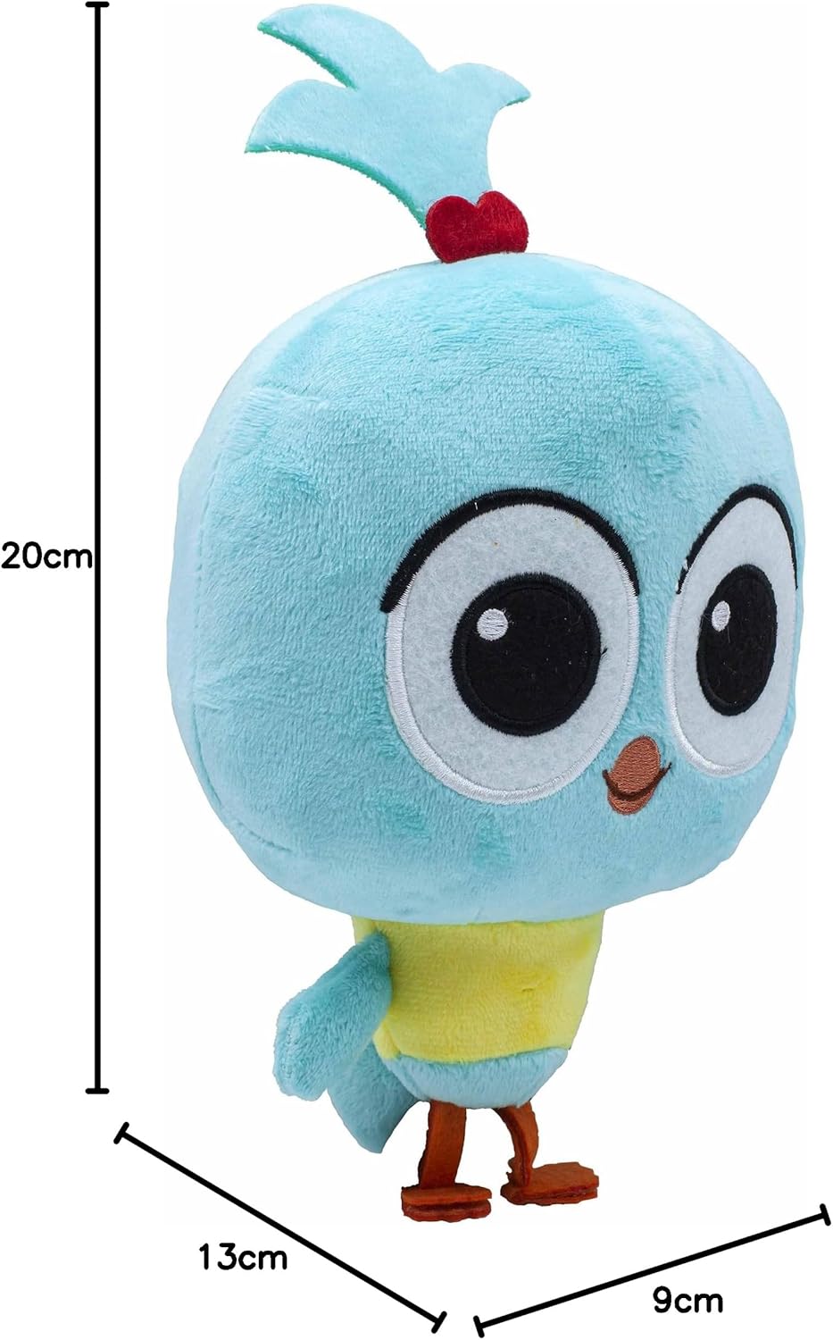 BANDAI Milo Bird Teddy Bear Plush Toys - 20cm Lark Cuddly Toy from the Milo Animated Series | Huggable Boys and Girls Toys with Soft Touch Material | Adorable Cartoon Stuffed Animals Toys for Kids