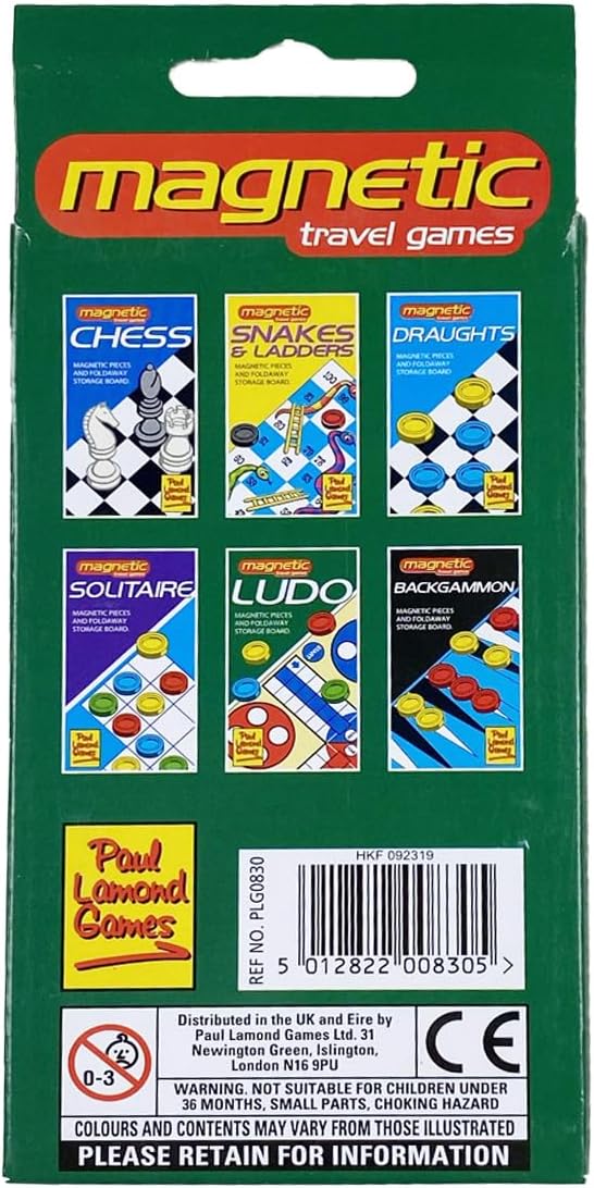 Paul Lamond Magnetic Travel Ludo, Mixed, 0830