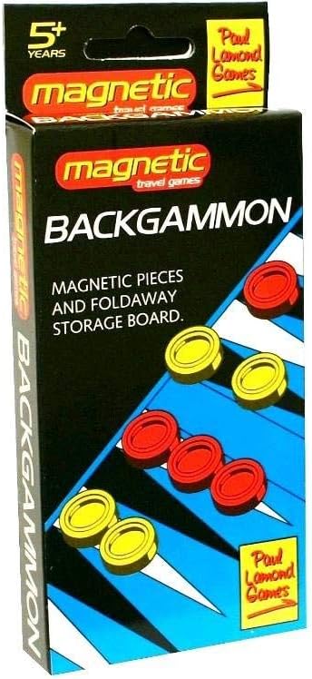 Paul Lamond Games Pocket Magnetic Backgammon Set (840), Red,white