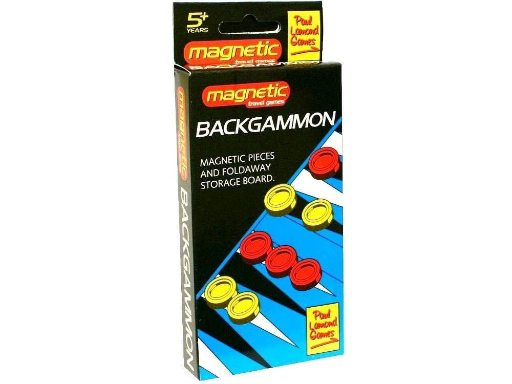 Paul Lamond Games Pocket Magnetic Backgammon Set (840), Red,white