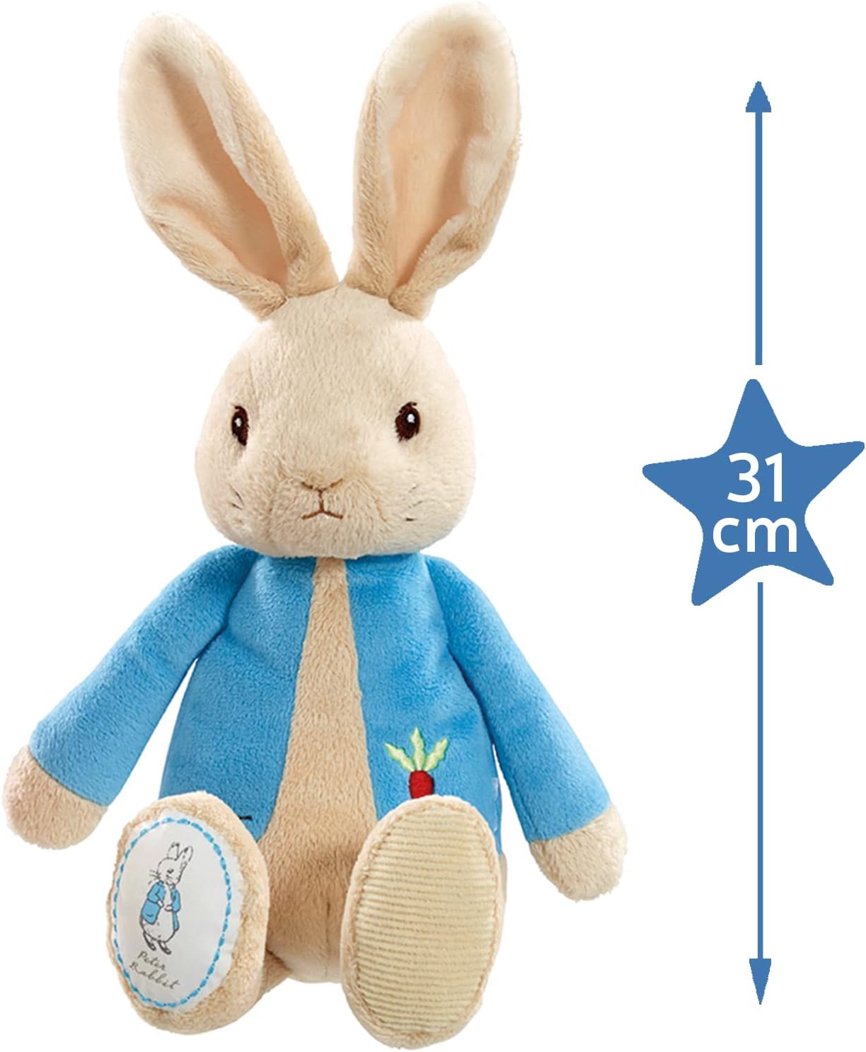 Beatrix Potter My First Peter Rabbit PO1227, Beige and Blue