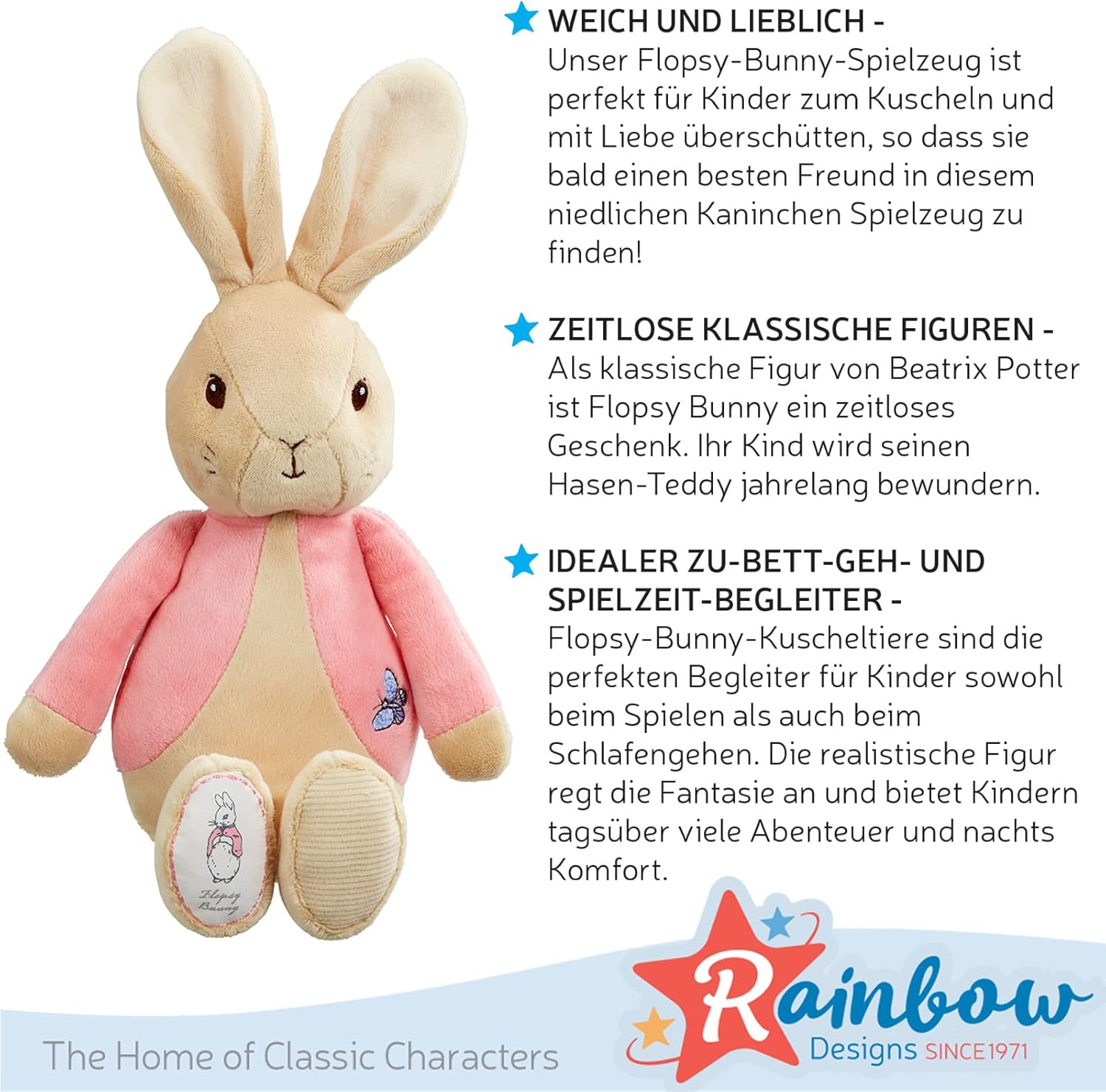 Rainbow Designs Peter Rabbit My First Flopsy Bunny