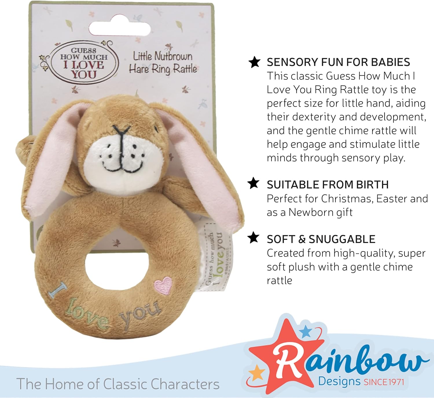 GUESS HOW MUCH I LOVE YOU Ring Rattle