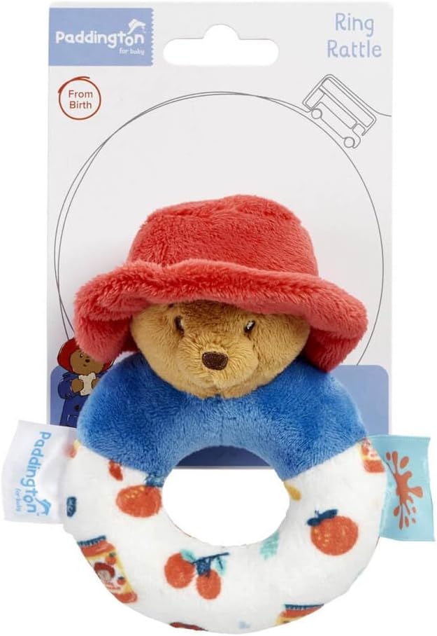 Rainbow Designs PA1356 Bear Paddington Baby Rattle