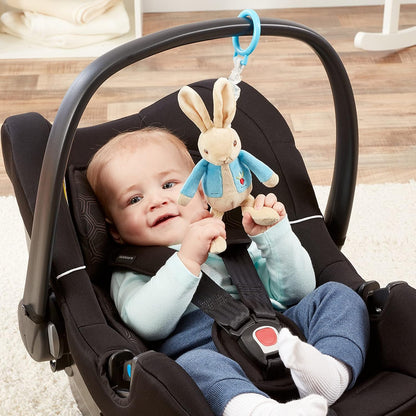Rainbow Designs PO1451 Beatrix Potter Peter Rabbit Jiggle Attachable Soft Toy - Unisex Pram Toy for Toddlers and Babies