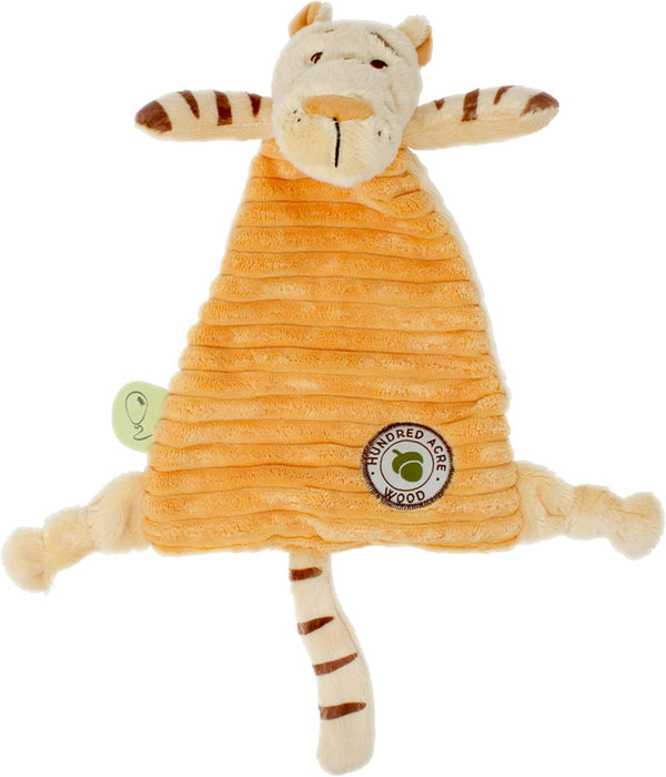 Rainbow Designs Tigger Comfort Blanket - Baby Comforter Present, Tigger Winnie the Pooh Friends From Hundred Acre Wood, Winnie The Pooh Blanket & Classic Eeyore Ring Rattle, White
