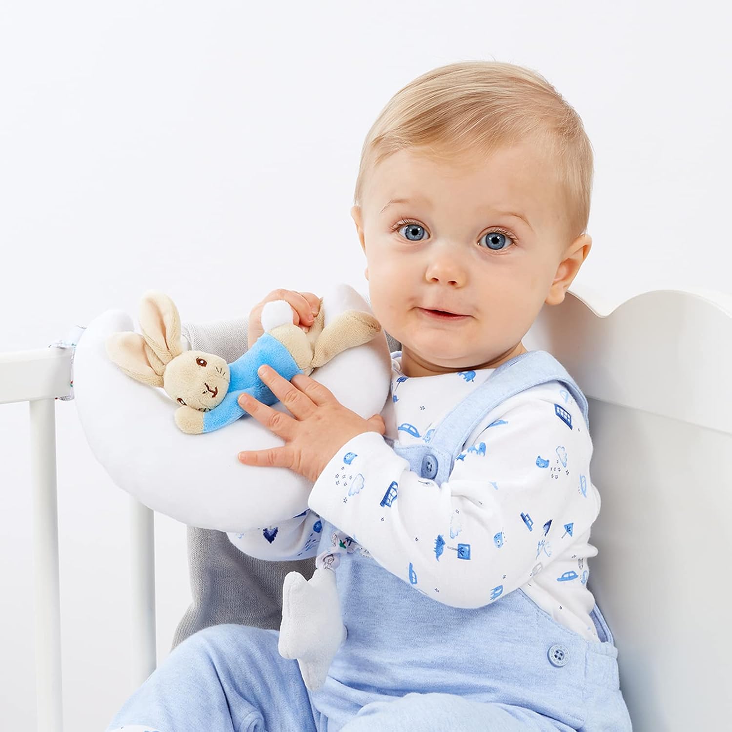 Rainbow Designs PO1501 Beatrix Potter Night Musical Peter Rabbit Toy,White