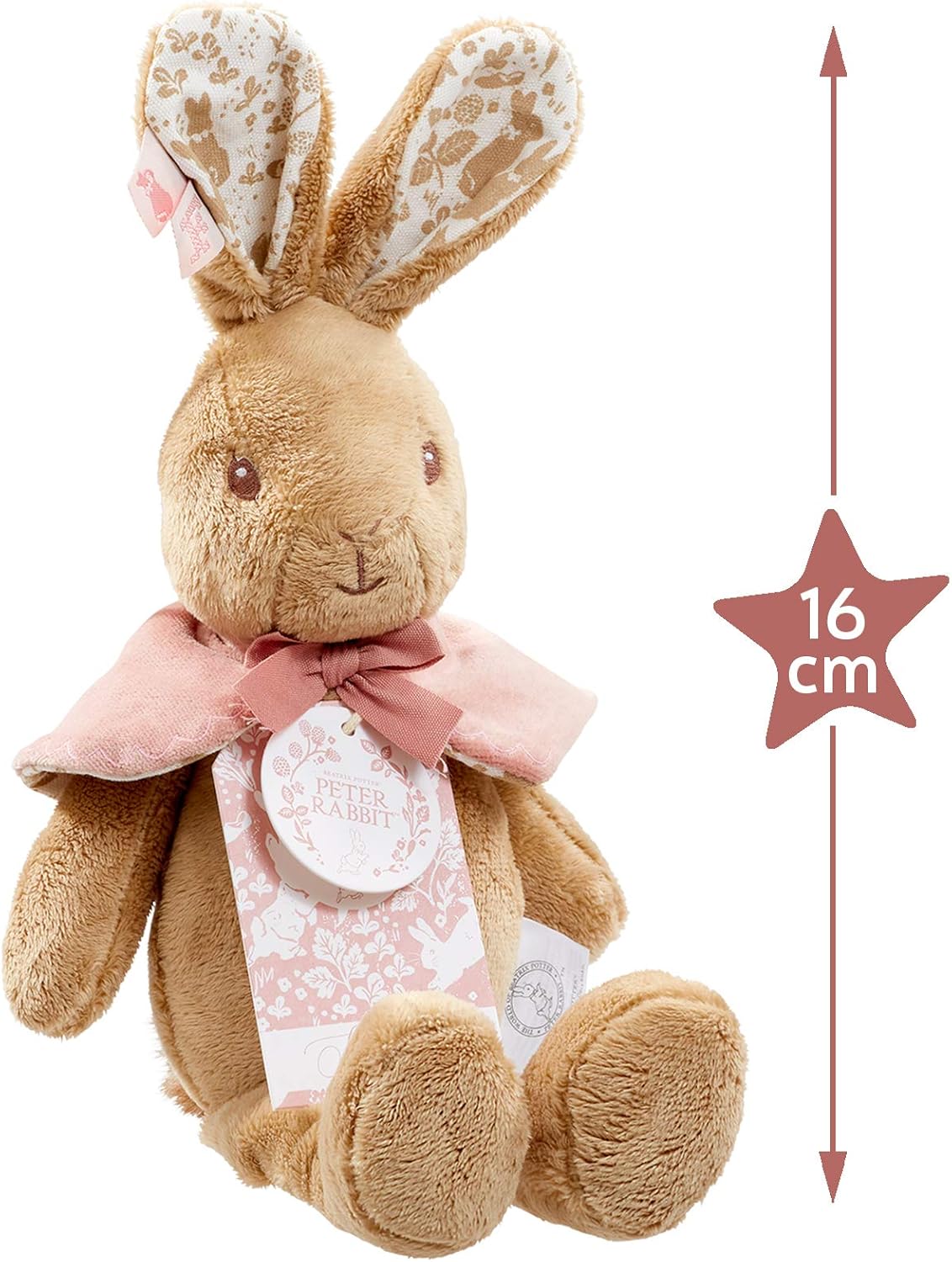 Rainbow Designs Flopsy Bunny Cuddly Toy - Beatrix Potter Rabbit Soft Toy - Super Soft Plush Teddy - Peter Rabbit Gift for Toddlers and Babies
