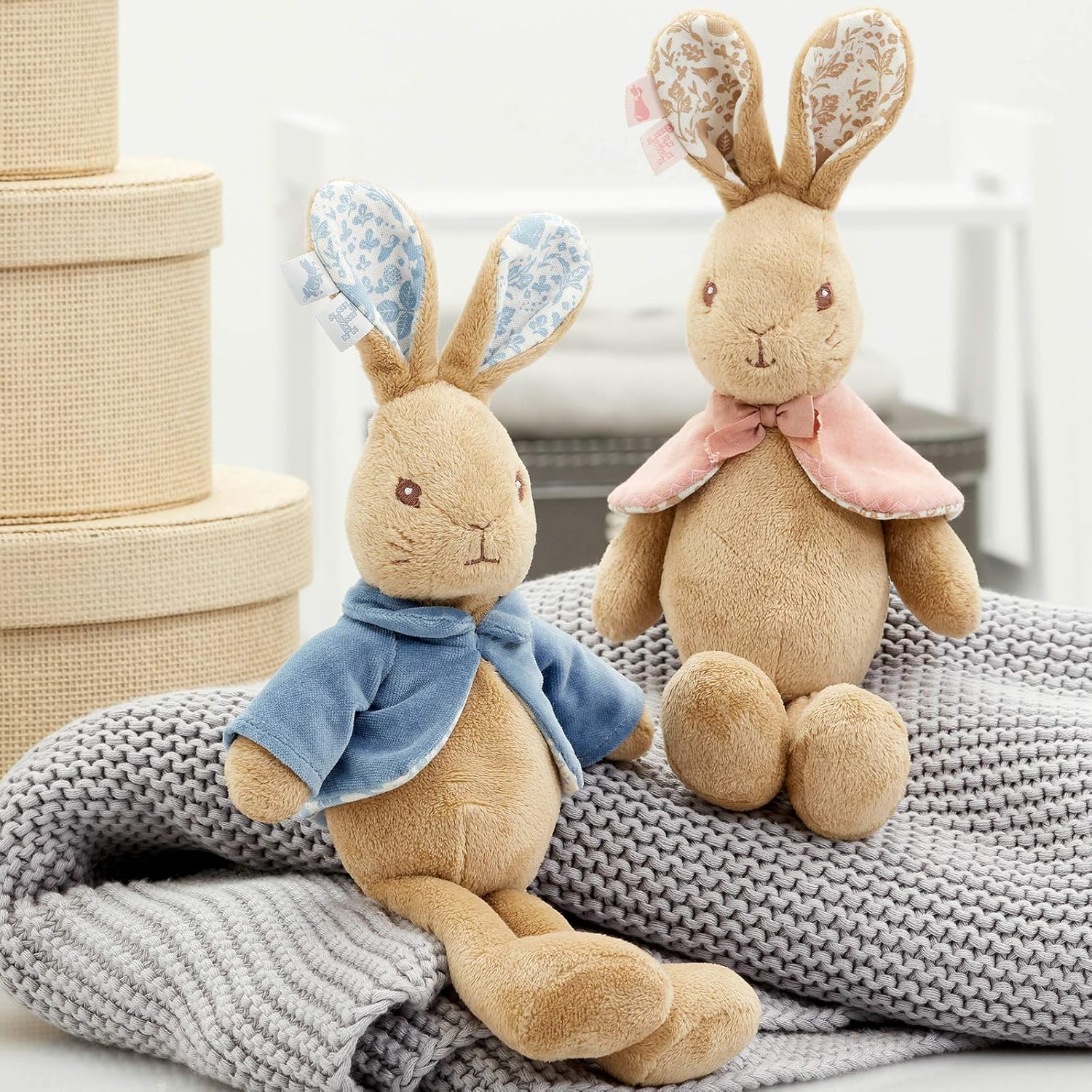 Rainbow Designs Flopsy Bunny Cuddly Toy - Beatrix Potter Rabbit Soft Toy - Super Soft Plush Teddy - Peter Rabbit Gift for Toddlers and Babies