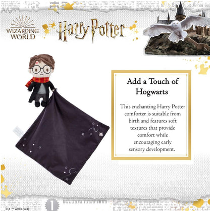 Rainbow Designs Harry Potter Comfort Blanket for Newborns - Soft Velvety Comforter with Star Details - Huggable Cuddle Companion for Babies from Birth
