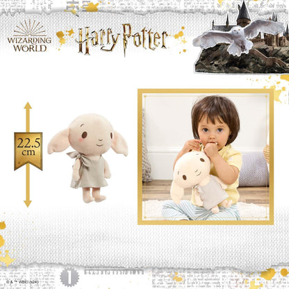 Rainbow Designs Dobby Harry Potter Plush - My First Stars of Hogwarts - Soft Cuddly Dobby the House-Elf Teddy in Pillowcase Outfit - Gentle Naptime Companion Suitable from Birth