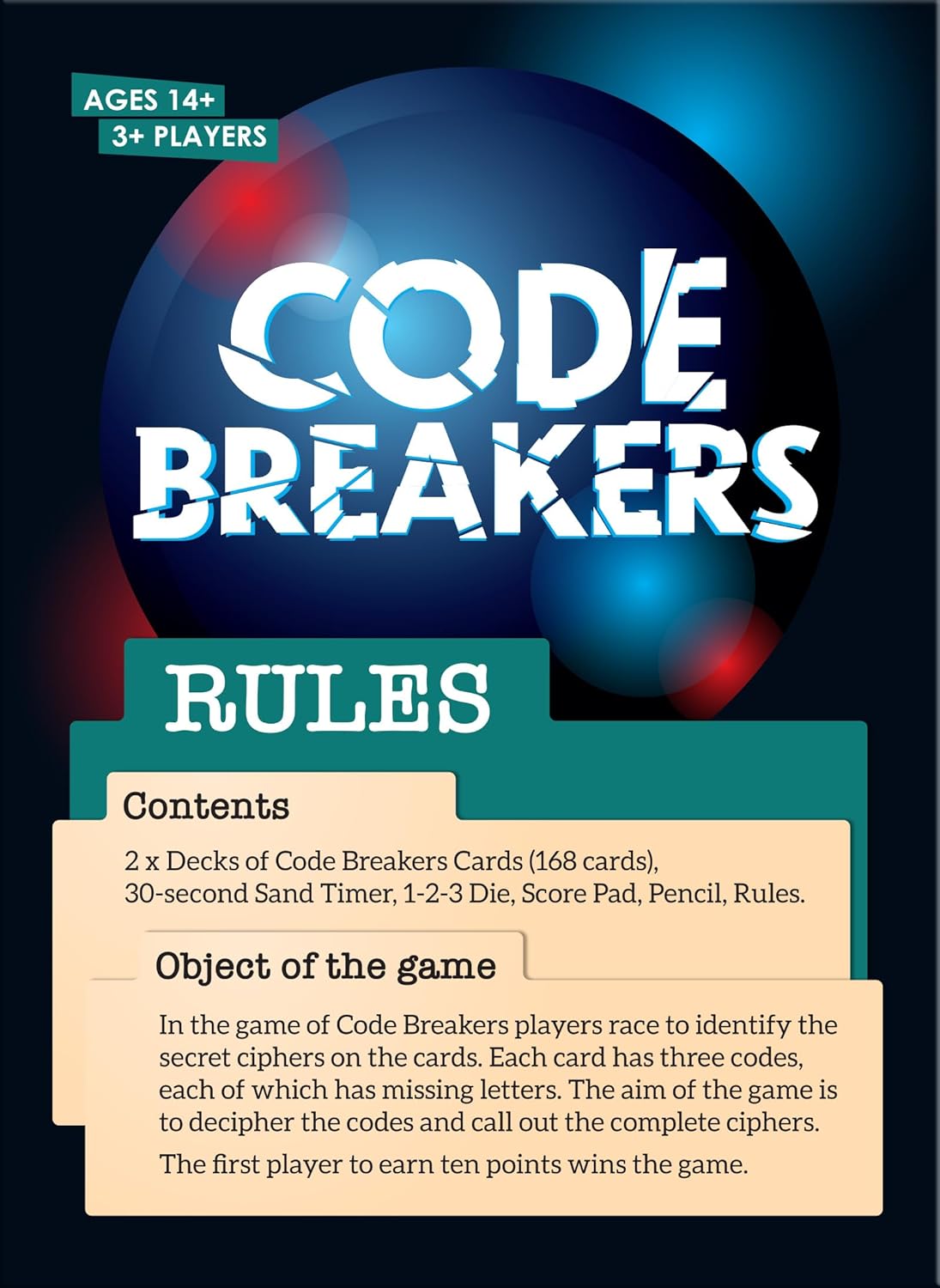 Cheatwell Games Code Breakers - Party Word Game - Solve The Puzzle - Crack The Code - Over 500 Ciphers - Ages 14+, 3+ Players - It's the N___ of the G___