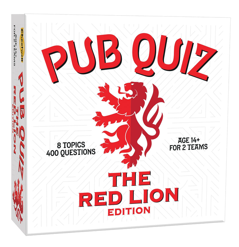 CHEATWELL GAMES The Red Lion Pub Quiz - 400 Questions - Comes With Answer Pad & Pencils - Ages 14+