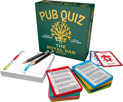 CHEATWELL GAMES The Royal Oak Pub Quiz - 400 Questions - Comes With Answer Pad & Pencils - Ages 14+