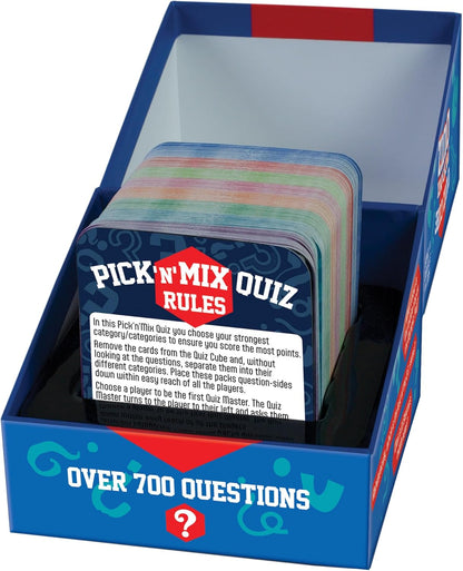 Cheatwell Games Quiz Cube Pick n Mix Quiz | Trivia Game With 744 Questions Covering 10 Different Subjects, Blue