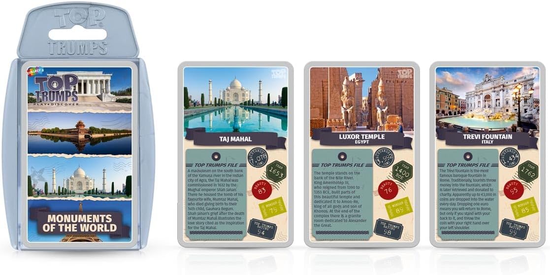 Top Trumps Monumenti del Mondo Gioco di Carte