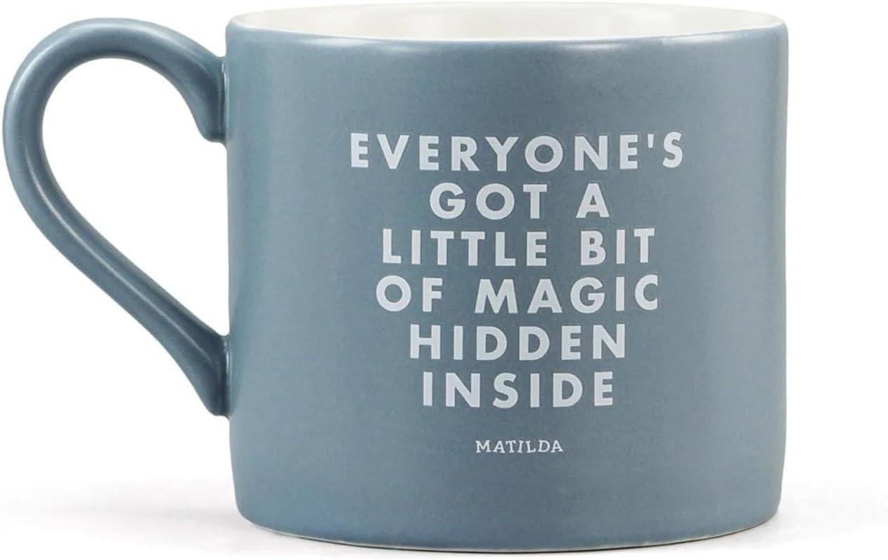Half Moon Bay Matilda Coffee Mug | Tea Cups & Coffee Cups | Roald Dahl Teacher Gifts & Gifts for Women | Gift for Book Lovers & Roald Dahl Books Fan Gifts | Coffee Gifts & Matilda Roald Dahl Gifts