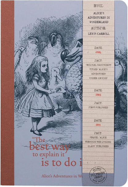 Half Moon Bay Alice In Wonderland A5 Notebook | Journal Notebook & Mini Notebook | Alice In Wonderland Gifts & Gifts For Book Lovers | Alice In Wonderland Book For Writing | Stationery Supplies