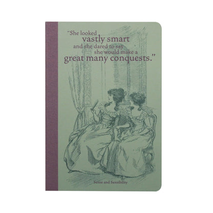 Half Moon Bay Sense and Sensibility A5 Notebook | Journal Notebook & Mini Notebook | Jane Austen Gifts & Gifts For Book Lovers | Jane Austen Books For Writing | Stationery Supplies