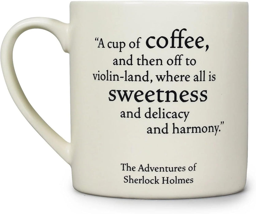 Half Moon Bay Sherlock Holmes Coffee Mug | Tea Cups & Coffee Cups | Sherlock Holmes Teacher Gifts & Gifts for Women | Gifts for Book Lovers & Sherlock Holmes Gifts | Coffee Gifts
