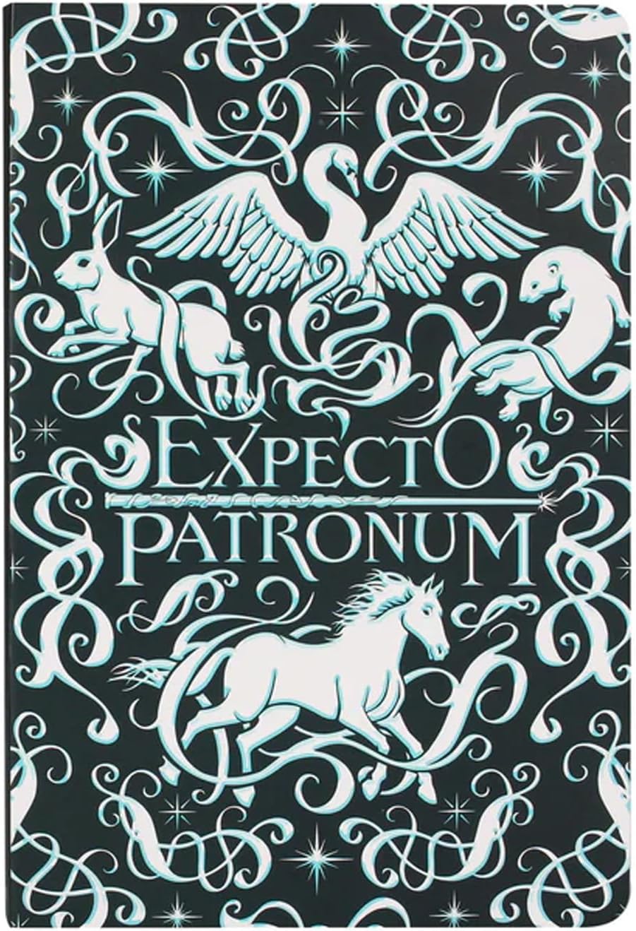 Half Moon Bay Harry Potter A5 Notebook | Journal Notebook & Mini Notebook | Harry Potter Gifts & Harry Potter Notebook | Small Notebook & Stationery Supplies | Book Lover Gifts | Expecto Patronum