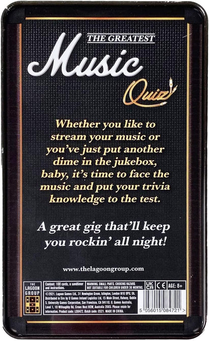 University Games Music Quiz Tin