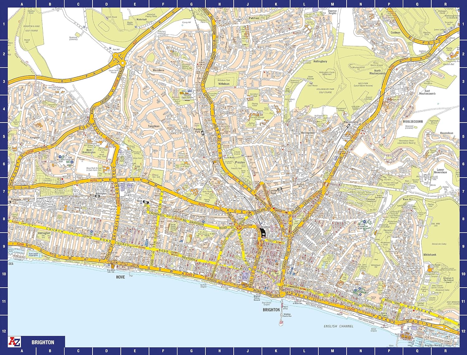 A to Z Map of Brighton Jigsaw Puzzle For Adults - 1000 Piece Jigsaw Puzzle Gift - Map jigsaw Puzzles, Map Gift